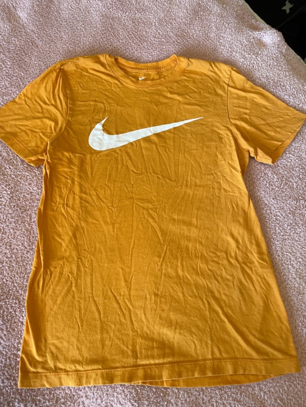 Nike Men's Short-Sleeve Logo T-Shirt in orange